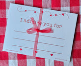 Valentine Love Letter Note Cards for Your Special Someone - Set of 14 cards 5"x7" - Show love to family and friends